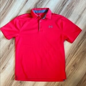 Under Armour Men's Bright Red Polo Shirt